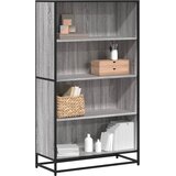  Polica za knjige Siva Sonoma 80,5x35x139 cm Konstruirano drvo | shoptok.hr