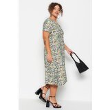 Trendyol Curve Plus Size Dress - Multi-color - A-line Cijene