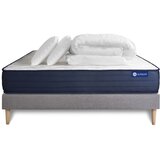 ACTISOM Celoten paket za posteljo - Vzmetnica 140x190 cm + Vzmetni okvir z letvami (komplet) + 2 vzglavnika + odeja - Actiflex Life, (21614161) | Shoptok.si