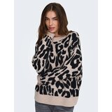 JDY Pulover 'ELANOR' bež / črna | Shoptok.si