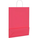  Papirnate vrećice 250 kom s ručkama ružičaste 32x12x42 cm | shoptok.hr