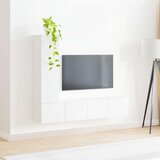  Set TV komoda Zidne 2 pcs Bijelo Konstruirano drvo | shoptok.hr