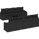  Set sofe s jastukom s jastukom 9 pcs Crna poliratan | shoptok.hr