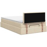  Podesivi krevet s madracem Krem 120 x 190 cm Tkanina | shoptok.hr