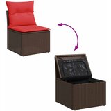  9-dijelni set vrtnih sofa s jastucima crni od poliratana bagrem | shoptok.hr