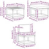  Set vanjskih sofa 6 kom. Prirodna i krem | shoptok.hr