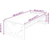  Hranilica za stoku Maslinasto zelena 108 x 50 x 28 cm | shoptok.hr