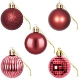  Set božićnih kuglica 100 kom. Vinska crvena 4 cm Polistiren | shoptok.hr