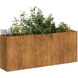 vidaXL Sadilica boja hrđe 200x40x80 cm od pohabanog čelika Cijene