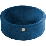 MeowBaby Corduroy velvet, Sea blue Round Ball Pit 90x30cm za otroka brez žog, (20800767) | Shoptok.si