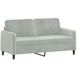  Dvosjed s ukrasnim jastucima svjetlosivi 140 cm baršunasti | shoptok.hr