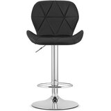 West stolac - crna eko koža / kromirana baza x 2 | shoptok.hr