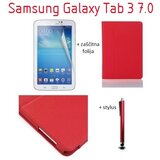  Ovitek / etui / zaščita za Samsung Galaxy Tab 3 7.0 - rdeči (+ zaščitna folija in pisalo) Cene