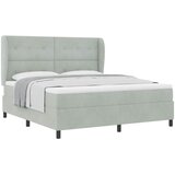  Krevet s opruga kutije Svijetlo siva 200 x 180 cm Baršun | shoptok.hr