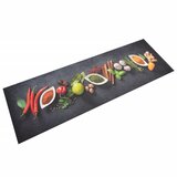  Kuhinjski tepih perivi s uzorkom začina 60 x 180 cm baršunasti | shoptok.hr