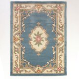 Flair Rugs Modra volnena preproga Aubusson, 75 x 150 cm Cene