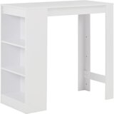 vidaXL Barski stol s policom bijeli 110 x 50 x 103 cm Cijene