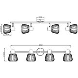 Globo 54663-4 - Spot svetiljka OLIN 4xE27/40W/230V | Eponuda.com