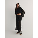 Reserved - Prozirna maxi suknja - crno | shoptok.hr