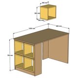 Hanah home radni sto box 845HCT3815 | ePonuda.com