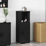 vidaXL Kupaonski ormar Crna 30 x 35 x 95 cm Konstruirano drvo | shoptok.hr