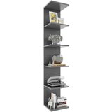 MID.YOU Stenski Regal Lazas, Siva | Shoptok.si