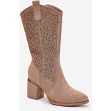 S. BARSKI Cutout Cowboy Boots Mid-Calf S.Barski | Shoptok.si