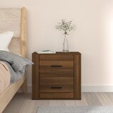  Zidni noćni ormarić boja smeđeg hrasta 50x36x47 cm | Eponuda.com