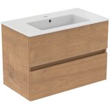 Ideal Standard stenska omarica za pod umivalnik v hrastovem dekorju v naravni barvi 80x55 cm eurovit+ | Shoptok.si