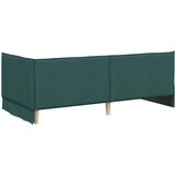 vidaXL Kutni okvir kreveta Tamnozelena 90 x 200 cm tkanina | shoptok.hr