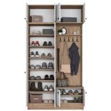 Hanah home Ormar za hodnik EA144 - 3838, 119,6x226,4x37,5 cm, Bijela | Eponuda.ba