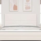  LED glava kreveta S LED lampica Krema 180 cm Poliester | shoptok.hr