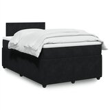 Maison Chic Box spring postelja - Vzmetna postelja z vzmetnico črna 120x200 cm žamet SL4204, (21888736) | Shoptok.si