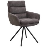 Cantus naslanjač, kovina, tekstil siva | Shoptok.si