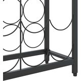  Stalak za vino za 45 boca crni 54 x 18 x 100 cm kovano željezo | shoptok.hr