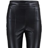 Trendyol Black Flare Flare Woven Faux Leather Cuff Detail Trousers | Eponuda.ba