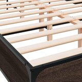  Okvir kreveta boja hrasta 120x200 cm konstruirano drvo i metal | shoptok.hr