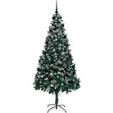 vidaXL Umjetno božićno drvce Zelena 210 cm PVC i Čelik i Plastika | shoptok.hr