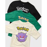 Sinsay Paket od 3 majica s dugim rukavima Pokémon | shoptok.hr