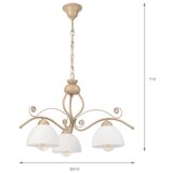 Brilagi Luster na lancu ANTICO MODERN 3xE27/60W/230V bež | Eponuda.com