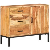 vidaXL Komoda 88x30x73 cm trden akacijev les Cene