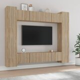  8-dijelni set TV ormarića boja hrasta sonome konstruirano drvo Cijene