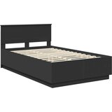  Krevetna konstrukcija Crna 120 x 190 cm Konstruirano drvo | Eponuda.com