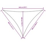 Jedro protiv sunca od tkanine Oxford trokutasto 4x5x6,4 m bež | shoptok.hr