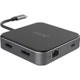 7-in-1 USB 4 Dongle Wired USB4 Black, Silver