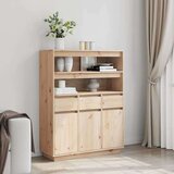 vidaXL Visoka ploča 89x34x116,5 cm puno drvo bor | shoptok.hr