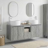  Set ormarića za kupaonicu 3 kom. Siva Sonoma - Siva Sonoma | shoptok.hr