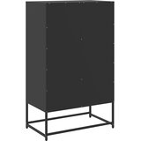  Visoka komoda crna 68x39x111,5 cm od čelika | Eponuda.com