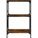  Regal za knjige s 3 razine boja hrasta 59 x 35 x 90,5 cm drveni | Shoptok.si