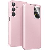 AVIZAR Ovitek za Galaxy A17 z oknom Smart View in držalom za kartice, Roza, (5000190027) | Shoptok.si